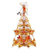 拼酷3d立体金属拼装模型 拼插拼图手工制作创意礼品家居摆设组装摆件 DIY玩具生日 茉莉公主(送拼装工具)