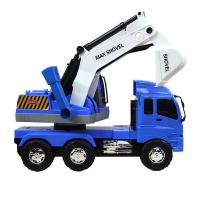 儿童玩具惯性车推拉车 汽车模型挖掘机 翻斗车叉车 警车男孩玩具工程车 大号挖掘机
