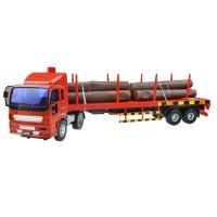 儿童玩具惯性车推拉车 汽车模型挖掘机 翻斗车叉车 警车男孩玩具工程车 大号木材运输车