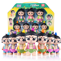 葫芦娃玩具全套公仔人偶金钢葫芦娃七兄弟变形蛋玩具蛇精蝎子精变形玩具男孩 不可变形葫芦兄弟7[赠贴画]