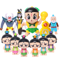 葫芦娃玩具全套公仔人偶金钢葫芦娃七兄弟变形蛋玩具蛇精蝎子精变形玩具男孩 葫芦娃早教遥控故事机带唱歌妖精[赠贴画]