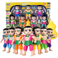 葫芦娃玩具全套公仔人偶金钢葫芦娃七兄弟变形蛋玩具蛇精蝎子精变形玩具男孩 7大葫芦娃[葫芦+7小葫芦娃+爷爷卡片[赠贴画