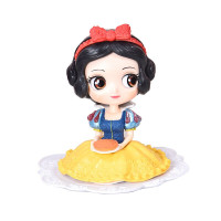 白雪公主摆件公仔迪士尼玩具车摆动漫卡通人偶女孩生日圣诞节 白雪公主坐版-深色