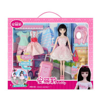 安丽莉娃娃玩具套装洋娃娃女孩儿童过家家玩具公主娃娃大礼盒换装衣服生日 66014梦想之旅