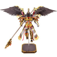 拼酷3D立体拼图合金拼装DIY手工创意礼品家居人物动漫摆件 拼插模型仿真玩具 金翅大鹏(送拼装工具)