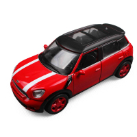 汽车模型仿真金属奥迪Q7 合金车模型玩具 带声光回力 车模X6迷你A7猛禽皮卡 迷你红色款