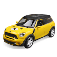 汽车模型仿真金属奥迪Q7 合金车模型玩具 带声光回力 车模X6迷你A7猛禽皮卡 迷你黄色款