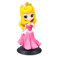 白雪公主摆件公仔迪士尼玩具车摆动漫卡通人偶女孩生日圣诞节 皇冠睡美人-粉色