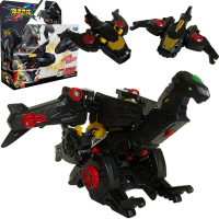正版猎车兽魂爆速合体套装爆裂男孩变形机器人儿童金刚飞车对战动漫玩具翎空雷域天魔 初始版-黑鹰