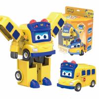 咏声猪猪侠百变校巴玩具汽车合体变形机器人套装警长歌德警车消防车救护车男孩女孩玩具模型主题闯关大冒 变形变脸系列-车长歌德