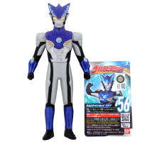 万代BANDAI奥特曼玩具艾克斯欧布赛罗贝利亚戴拿高斯银河维克特利迪迦罗索布鲁软胶人偶怪兽对 23664-罗索-跃水形态