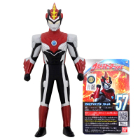 万代BANDAI奥特曼玩具艾克斯欧布赛罗贝利亚戴拿高斯银河维克特利迪迦罗索布鲁软胶人偶怪兽对 23670-布鲁-烈火形态