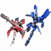 万代 SHF 魂娘魂女孩GIRL葵 HG苍流丸 摩托车机甲变形机娘模型 苍流丸+葵