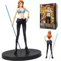 万代(BANDAI) 眼镜厂 海贼王 景品手办人物人偶 BWFC钻石旗舰造型王DXF闪耀魅 黄金剧场版娜美Vol.1绿猫