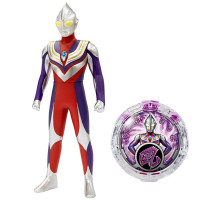 万代 BANDAI 奥特曼玩具 罗布回旋闪光变身套装(中文版)陀螺仪英雄变身器 儿童男孩 水晶转换人偶-迪迦奥特曼