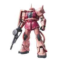 万代 1/144 高达拼装模型 RG 敢达男孩玩具 RG02夏亚红扎古