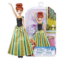 [动漫城]孩之宝(Hasbro)迪士尼公主系列 女孩娃娃玩偶玩具 节日白雪公主艾莎 冰雪奇缘歌唱安娜E1342