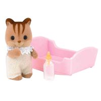 [动漫城]森贝儿家族 森贝尔森林动物家族 女孩过家家 情景玩具 公仔家族系列 核桃松鼠宝宝5065