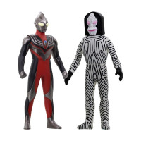 万代 超决战对装奥特曼 决战怪兽 奥特曼与怪兽 赛罗捷德迪迦奥特曼 08迪迦龙卷风型vs达达