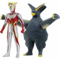 万代 超决战对装奥特曼 决战怪兽 奥特曼与怪兽 赛罗捷德迪迦奥特曼 14赛罗VS基耶龙星兽