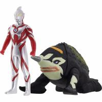 万代 超决战对装奥特曼 决战怪兽 奥特曼与怪兽 赛罗捷德迪迦奥特曼 20贝利亚早期形态VS古维拉