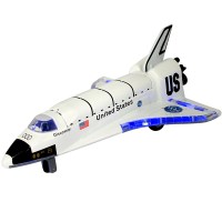 彩珀 哥伦比亚 穿梭机 太空飞船 航天飞机 合金回力模型玩具 [有声光][无彩盒]气泡膜保护好
