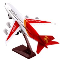 金属仿真A380南航东航海南航空合金飞机模型玩具声光客机收藏摆设 深圳航空