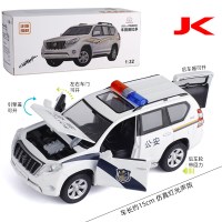 2016款1:32丰田陆地巡洋舰普拉多PRADO小汽车模型玩具收藏摆设 4开普拉多警车版