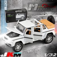 JK模型1:32本田奥德赛丰田汉兰达6处开金属仿真小汽车模型玩具 迈巴赫G650大越野白色