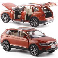 6开1:32仿真大众途观Tiguan L合金金属越野车SUV小汽车模型玩具 橙色