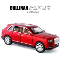 金属仿真1/24库里南越野车合金车模 商务SUV儿童玩具车回力车模型 库里南红色