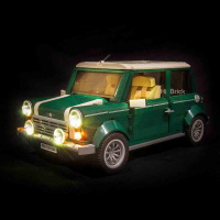 HiBrick灯饰 MINI Cooper经典车 适用乐高10242积木 LED灯 10242(升级版)仅售灯饰不含车辆