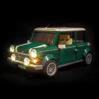 HiBrick灯饰 MINI Cooper经典车 适用乐高10242积木 LED灯 10242(基础版)仅售灯饰不含车辆
