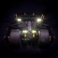 HiBrick灯饰 蝙蝠侠战车诺兰版 适用乐高76023 LED灯光灯具配灯 请注意:仅售灯饰,不含积木
