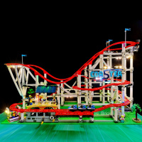 HiBrick灯饰 过山车 适用乐高10261创意百变街景积木 LED灯光灯具 10261[基础版]仅售灯饰