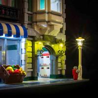 HiBrick灯饰 适用乐高10185绿色杂货铺积木 街景LED灯光灯具配灯 请注意:仅售灯饰不含积木