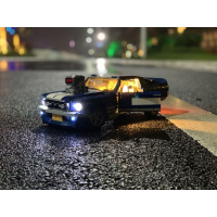 国产野马房车T1迷你甲壳虫汽车积木拼装岑岑玩具店菲亚忒500 野马+灯