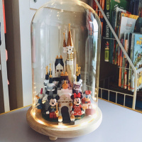 宇星13132迪士尼城堡梦幻公主城堡乐园拼装积木男女孩子街景岑岑 迷你迪士尼城堡灯罩