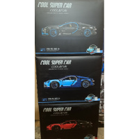 高砖王牌将牌粉色蓝色布加笛跑车积木模型战马汽车情人节 得高布加笛(颜色备注)