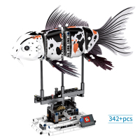 兼容乐高拼装科技组装深海生物海洋动物鲨鱼创意男孩积木玩具 锦鲤年华