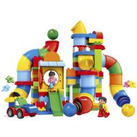 兼容乐高邦宝大颗粒管道早教积木水管幼儿园游戏儿童玩具拼装9076 管道乐园[130颗粒]