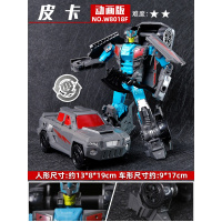 陆霸变形玩具金刚机器人汽车擎天5柱大蜂威震2天模型精钢合金版 皮卡[动画版]合金款-带武器
