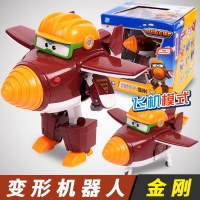 奥迪双钻超级飞侠玩具套装全套5乐迪玩具多多大号变形机器人金刚3 变形机器人-金刚