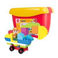 正版维思 legao 超级飞侠 儿童积木拼装玩具玩具小孩消防积木 车辆创意桶积木