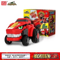 灵动创想百兽总动员玩具炫斗反斗战轮战车男孩儿童发光发声 核心机甲系列-烈焰兽2314