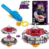 奥迪双钻飓风战魂5陀螺玩具战神之翼新款儿童男孩梦幻3发光战斗盘 [合体加速]裂天魔剑
