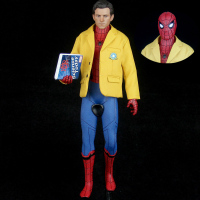 正版返校季英雄归来12寸大号蜘蛛侠模型手办可换真人头人偶玩具