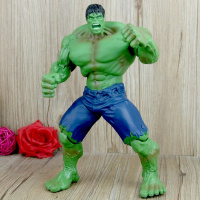 电影复仇者联盟2手办模型 大号无敌浩克绿巨人全关节可动人偶玩具 [一代蓝裤绿巨人] [!!当天发货]多关节可动