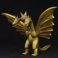 哥斯拉2怪兽基多拉三头恐龙 红莲哥斯拉可动公仔手办模型玩具 [小号站姿三头怪基多拉] [!!当天发货]