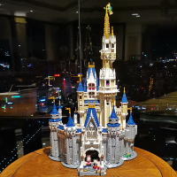 新款兼容乐高迪士尼城堡乐园拼装积木男女孩子玩具公主梦模型
